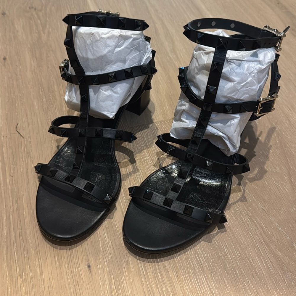 Black wedge Valentino heels